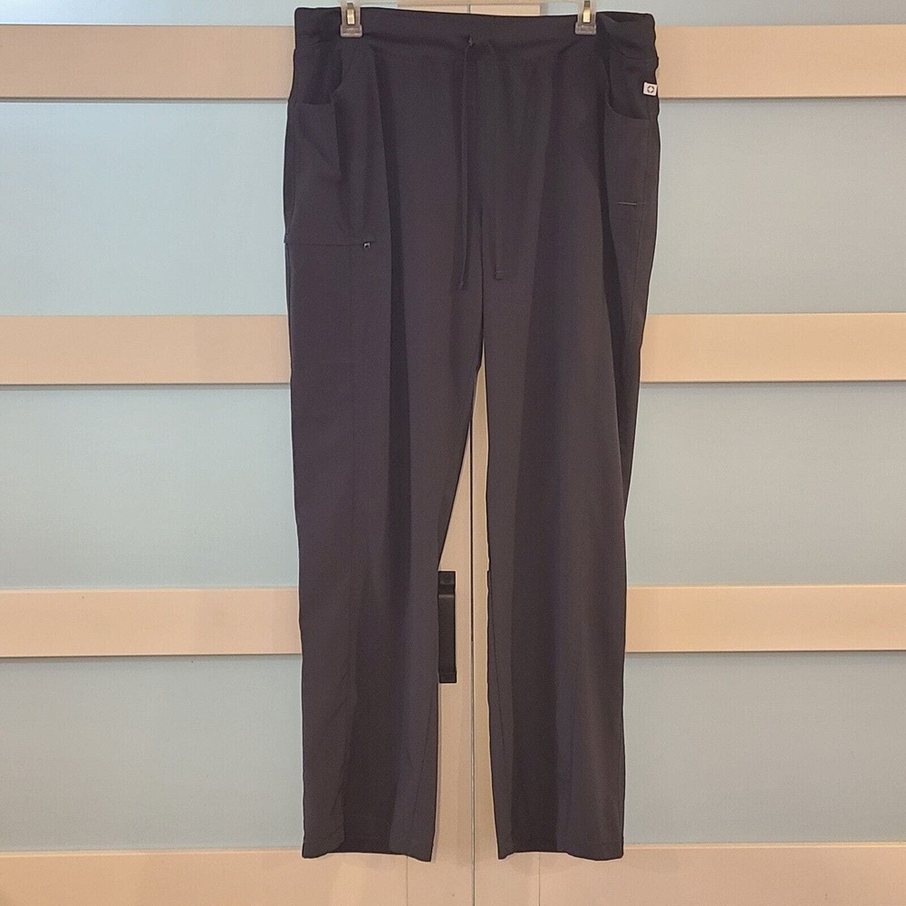 Cherokee Infinity Womens Scrub Pants Gray Size 2x Tall Straight Leg #1123AT